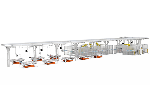 Flexible Pack Automatic Assembly Line with AGV